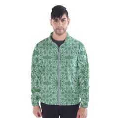 Ornamental Green Windbreaker (men)