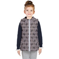 Gothic Church Pattern Kids  Hooded Puffer Vest