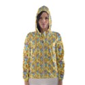 Paisley Yellow Sundaes Hooded Windbreaker (Women) View1