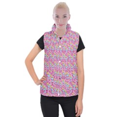 Paisley Pink Sundaes Women s Button Up Vest