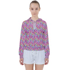 Paisley Pink Sundaes Women s Tie Up Sweat