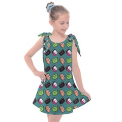 That Is How I Roll - Turquoise Kids  Tie Up Tunic Dress by WensdaiAmbrose