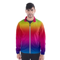 Neon Bright Rainbow Windbreaker (men) by retrotoomoderndesigns