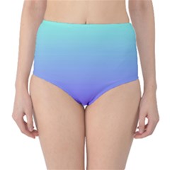 Turquoise Purple Dream Classic High-waist Bikini Bottoms