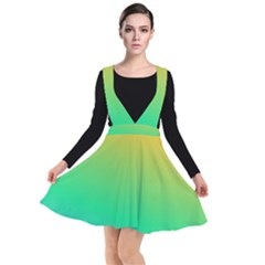 Sunburnt Splash Plunge Pinafore Dress by retrotoomoderndesigns