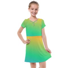 Sunburnt Splash Kids  Cross Web Dress by retrotoomoderndesigns
