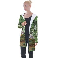 Garden Of The Phoenix  Longline Hooded Cardigan by Riverwoman