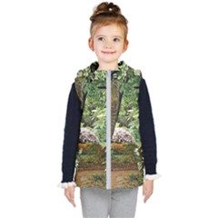 Garden Of The Phoenix  Kids  Hooded Puffer Vest by Riverwoman