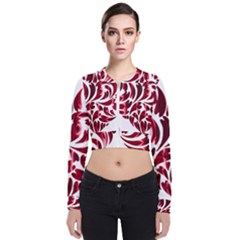 Abstract Geometric Art Fractal Long Sleeve Zip Up Bomber Jacket by Pakrebo