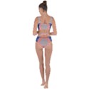 Boho Bliss Peach Metallic Mandala Bandaged Up Bikini Set  View2