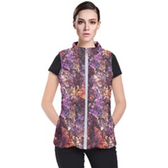Colorful Rusty Abstract Print Women s Puffer Vest by dflcprintsclothing