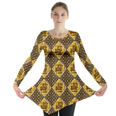 Jazz It Up Long Sleeve Tunic  by ArtworkByPatrick