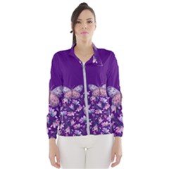 Purple Spring Butterfly Windbreaker (women) by lucia