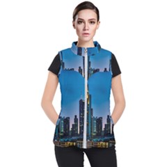 Frankfurt Germany Panorama City Women s Puffer Vest