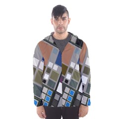 Abstract Composition Hooded Windbreaker (men) by Sudhe