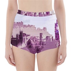 Abstract Painting Edinburgh Capital Of Scotland High-waisted Bikini Bottoms by Sudhe