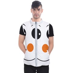 Happy Face With Orange Nose Vector File Men s Puffer Vest