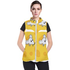 Rat Mouse Cheese Animal Mammal Women s Puffer Vest by Sudhe