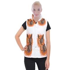 Cat Smart Design Pet Cute Animal Women s Button Up Vest by Sudhe