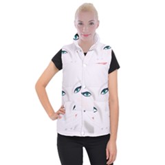 Face Beauty Woman Young Skin Women s Button Up Vest