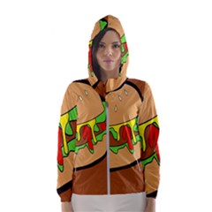 Burger Double Hooded Windbreaker (women) by Sudhe