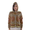 Mandala Art Ornament Pattern Hooded Windbreaker (Women) View1