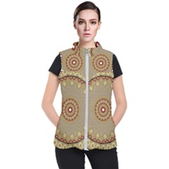 Mandala Art Ornament Pattern Women s Puffer Vest