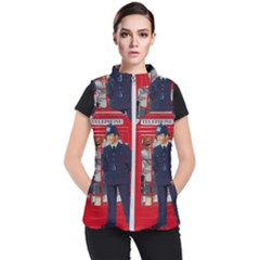 Red London Phone Boxes Women s Puffer Vest