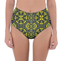 Fresh Clean Spring Flowers In Floral Wreaths Reversible High-waist Bikini Bottoms by pepitasart