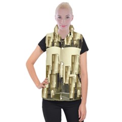 Architecture City House Women s Button Up Vest