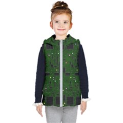 Board Conductors Circuits Kids  Hooded Puffer Vest