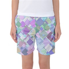 Colorful Background Multicolored Women s Basketball Shorts by Sudhe