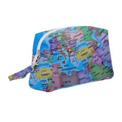 Globe World Map Maps Europe Wristlet Pouch Bag (medium) by Sudhe
