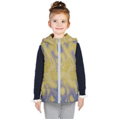 Color Explosion Colorful Background Kids  Hooded Puffer Vest