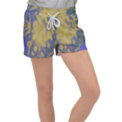 Color Explosion Colorful Background Women s Velour Lounge Shorts by Sudhe