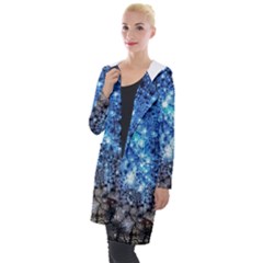 Abstract Fractal Magical Hooded Pocket Cardigan by Sudhe