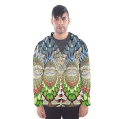 Abstract Fractal Magical Hooded Windbreaker (men) by Sudhe