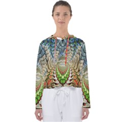 Abstract Fractal Magical Women s Slouchy Sweat by Sudhe