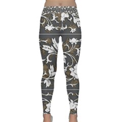 Floral Pattern Background Classic Yoga Leggings by Sudhe