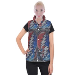 Grateful Dead Logo Women s Button Up Vest by Sudhe