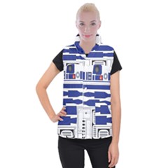 R2 Series Astromech Droid Women s Button Up Vest by Sudhe