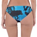 Awesome Black Wolf With Crow And Spider Reversible Hipster Bikini Bottoms View2
