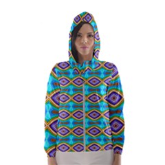 Abstract Colorful Unique Hooded Windbreaker (women) by Alisyart