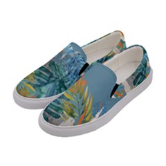 Capella Blue Women s Canvas Slip Ons by tangdynasty