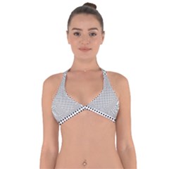Illusion Form Shape Curve Design Halter Neck Bikini Top by Pakrebo