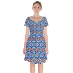 134 Short Sleeve Bardot Dress by ArtworkByPatrick