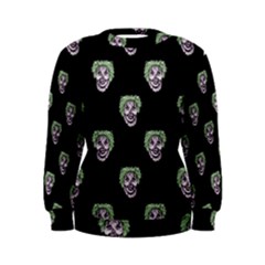 Creepy Zombies Motif Pattern Illustration Women s Sweatshirt by dflcprintsclothing