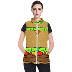 Hamburger Cheeseburger Fast Food Women s Puffer Vest
