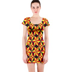 Geo Pattern 1 Short Sleeve Bodycon Dress by ArtworkByPatrick