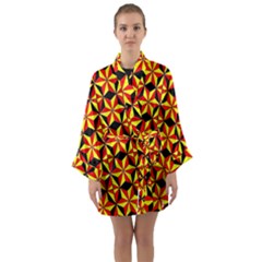 Geo Pattern 1 Long Sleeve Kimono Robe by ArtworkByPatrick